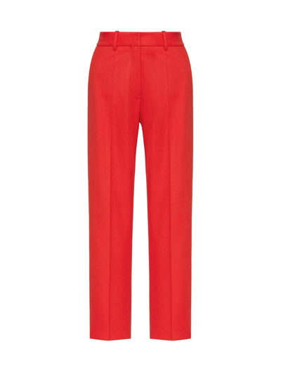Shop Valentino Classic Pant In Lipstick Red