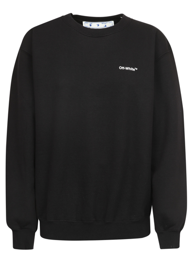 Shop Off-white Cotton Sweatshirt In Black