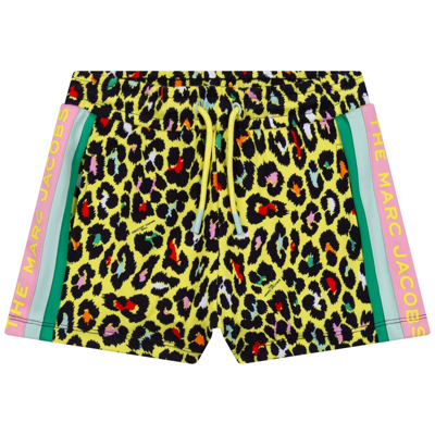 Shop Marc Jacobs Shorts With Print In Yellow