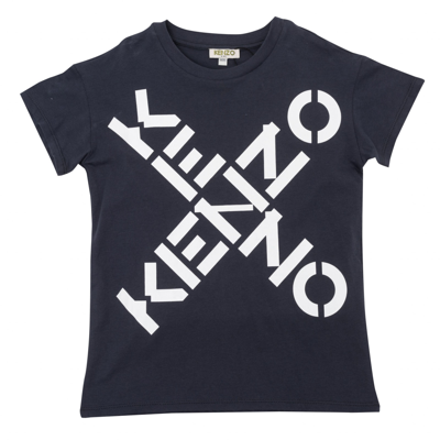 Shop Kenzo T-shirt With Print In Anthracite