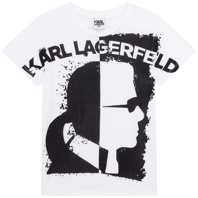 Shop Karl Lagerfeld T-shirt With Print In White