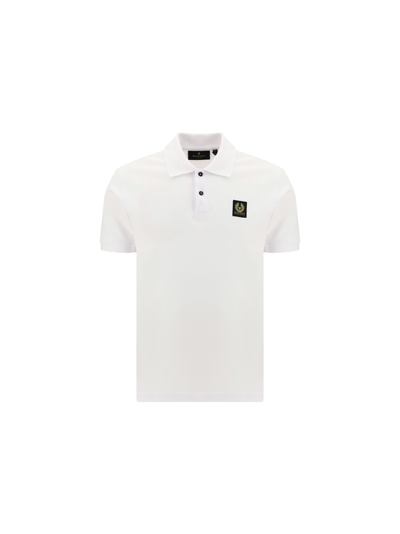 Shop Belstaff Polo Shirt In White