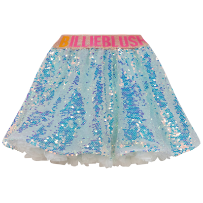 Shop Billieblush Sequined Skirt In Turquoise