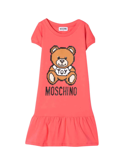 Shop Moschino Pink Girl Dress In Fragola