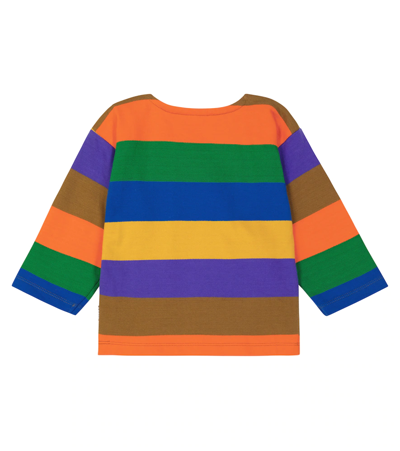 Shop Molo Baby Darko Striped Cotton T-shirt In Multi Stripe