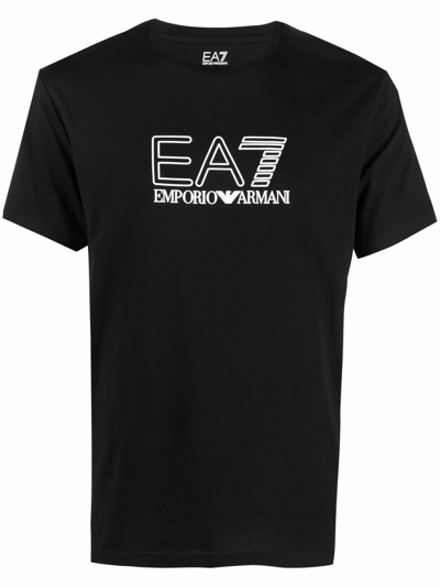 Shop Ea7 Logo Cotton T-shirt