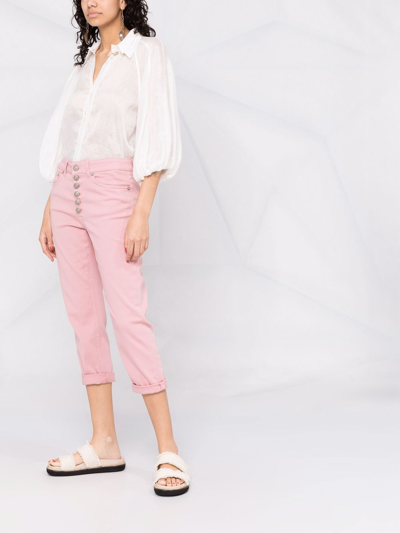 Shop Dondup Koons Denim Jeans In Pink
