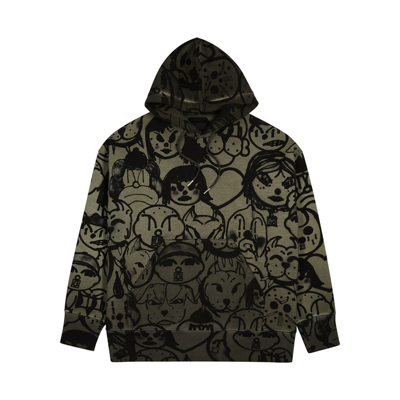 Shop Givenchy X Chito Printed Hooded Cotton Sweatshirt In Khaki