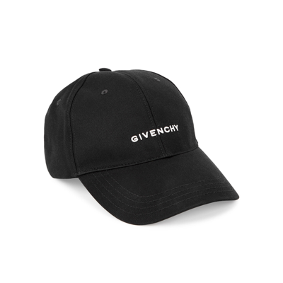 Shop Givenchy Black Logo-embroidered Twill Cap