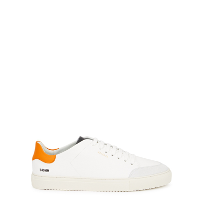 Shop Axel Arigato Clean 90 White Leather Sneakers In Multicoloured