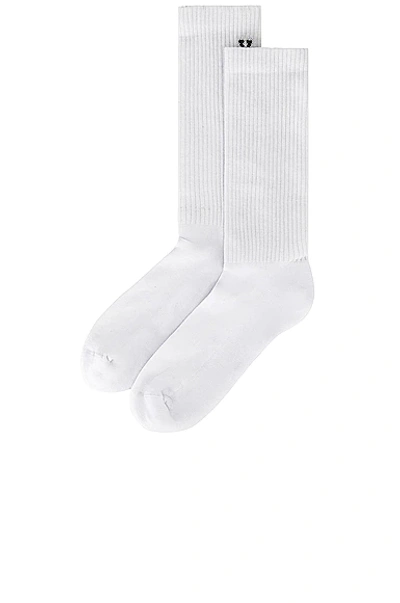 Shop Saint Laurent Socks In Blanc