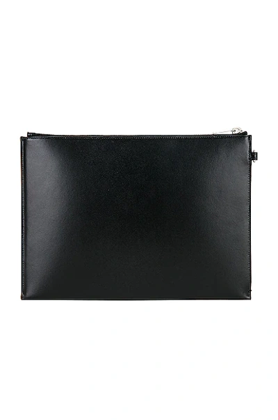 Shop Saint Laurent Zipped Tablet Holder In Noir
