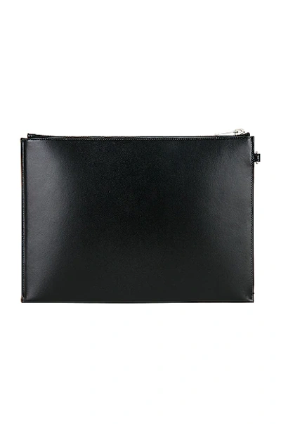 Saint Laurent Zipped Tablet Holder In Noir