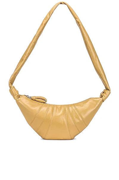 Shop Lemaire Small Croissant Bag In Dune