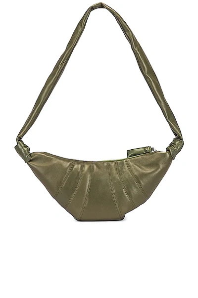 Shop Lemaire Small Croissant Bag In Hedge Green