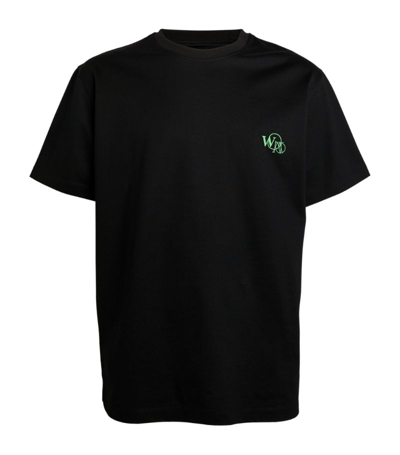 Shop Wooyoungmi Cotton Glow-in-the-dark T-shirt In Black