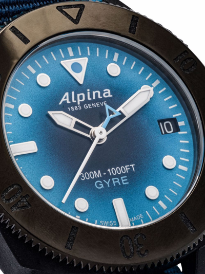 Shop Alpina Seastrong Diver Comtesse Gyre Automatic 36mm In Blue