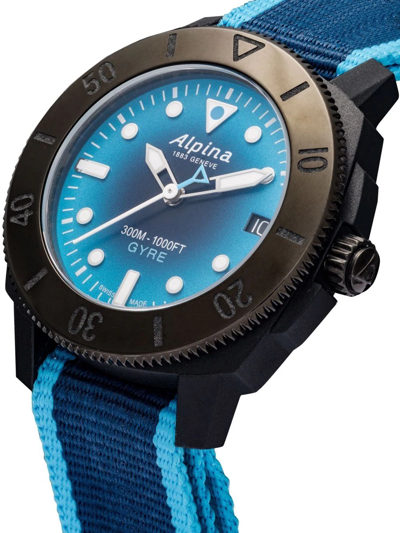 Shop Alpina Seastrong Diver Comtesse Gyre Automatic 36mm In Blue