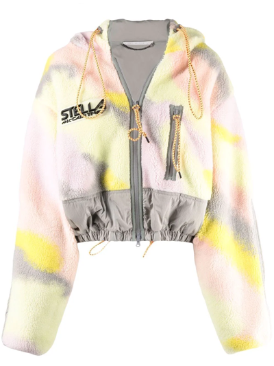 Shop Stella Mccartney Zip-up Fleece Jacket In Gelb