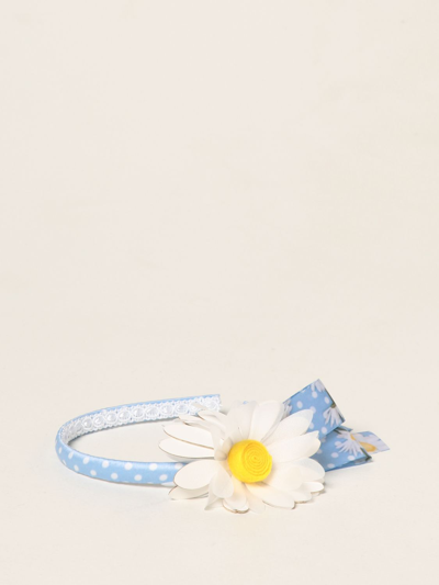 Shop Monnalisa Headband With Daisies In White
