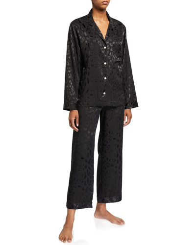 Shop Natori Decadence Classic Pajama Set In Black
