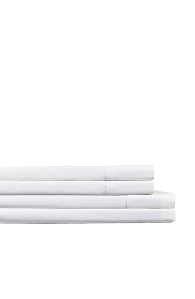 Shop Melange Home T400 Supima Cotton Sheet 4-piece Set In White