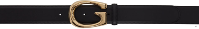 Shop Gucci Black 'g' Belt In 1000 Nero