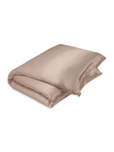 Shop Gingerlily Signature Silk Duvet Cover In Oatmeal
