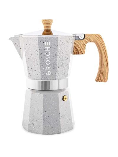 Shop Grosche Milano Stone Espresso 9-cup Coffee Maker In Fossil Grey