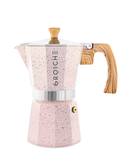 Shop Grosche Milano Stone Espresso 9-cup Coffee Maker In Blush Pink