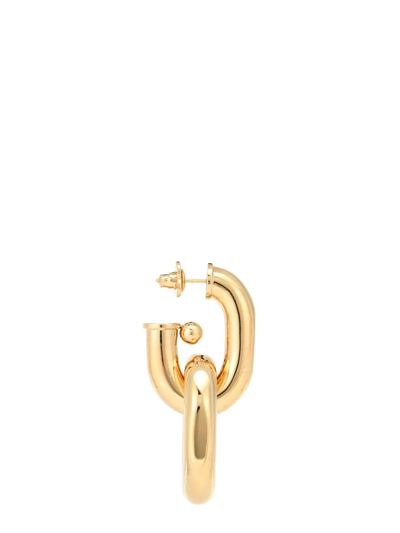 Shop Rabanne Xl Link Double Circle Earrings In Gold