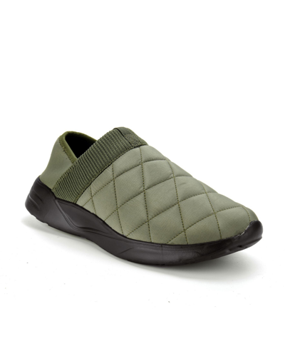 Shop Polar Armor Men's Slip-on Slipper Sneakers In Olive