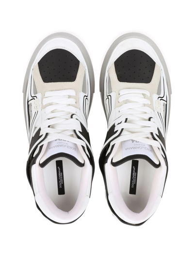 Shop Dolce & Gabbana Transparent Cut-out Sneakers In Schwarz