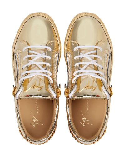 giuseppe zanotti frankie black gold