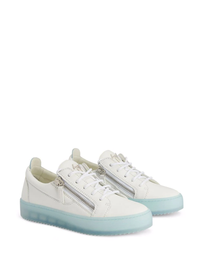 Shop Giuseppe Zanotti Gail Sneakers In Weiss