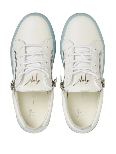 Shop Giuseppe Zanotti Gail Sneakers In Weiss