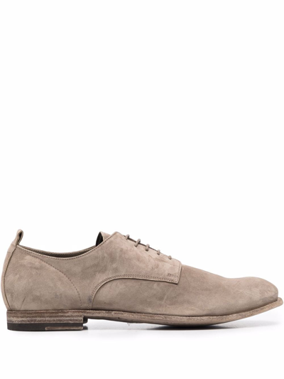 Shop Officine Creative Stereo Lace-up Derby Shoes In Nude