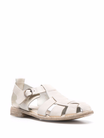 Officine Creative Cut-out Detailed Leather Sandals In Nude