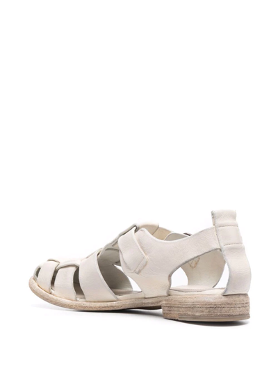 Officine Creative Cut-out Detailed Leather Sandals In Nude