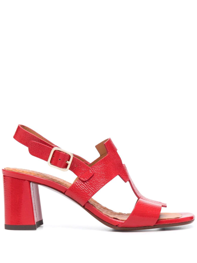 Chie Mihara Lusca Patent Leather Sandals In Rot ModeSens