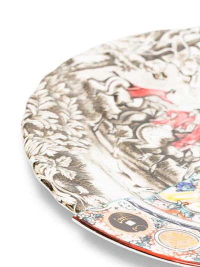 Shop Seletti Eusapia Hybrid Dinner Plate (27.5cm) In Weiss