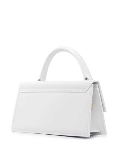 Shop Jacquemus Le Chiquito Long Tote Bag In Weiss