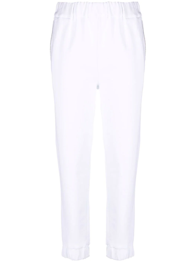 Fabiana Filippi Slim-fit Tracksuit Bottoms In Weiss
