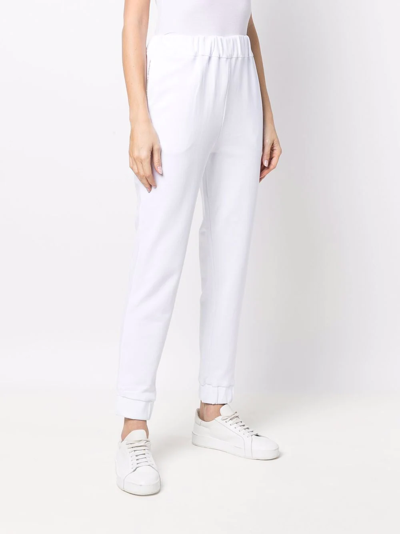 Fabiana Filippi Slim-fit Tracksuit Bottoms In Weiss