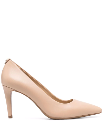 Shop Michael Kors Dorothy Pointed-toe Pumps In Neutrals