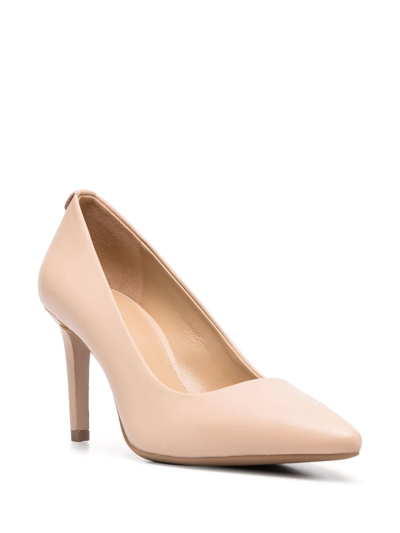 Shop Michael Kors Dorothy Pointed-toe Pumps In Neutrals