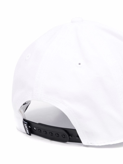 Shop Diesel Corry-div Cotton Baseball Cap In Weiss
