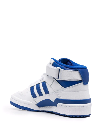 Shop Adidas Originals Forum Mid Sneakers In Weiss