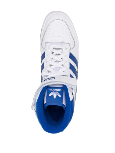 Shop Adidas Originals Forum Mid Sneakers In Weiss