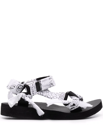 Shop Arizona Love Trekky Bandana-print Sandals In Weiss